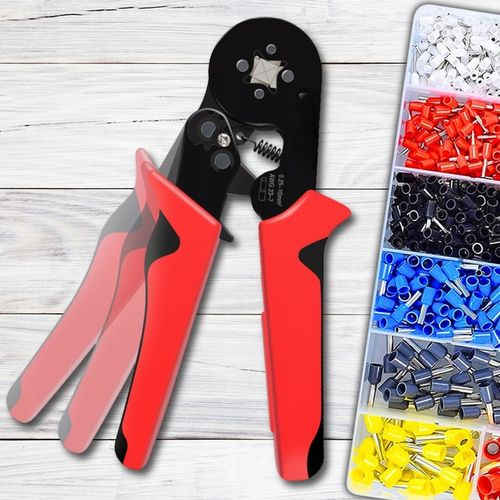 Zaciskarka do Tulejek Praska Kabli Końcówek Konektorów 1200 szt 0.5 - 10 mm na Arena.pl