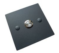 Przycisk dzwonka do domofonu wyjścia furtki bramy drzwi Stal LED antracyt