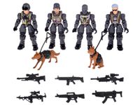 ZESTAW 12 FIGUREK ŻOŁNIERZY Z KARABINAMI