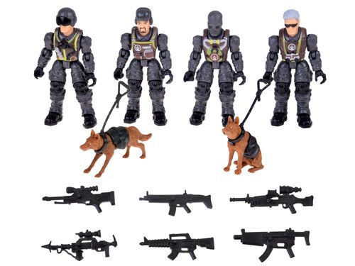 ZESTAW 12 FIGUREK ŻOŁNIERZY Z KARABINAMI na Arena.pl