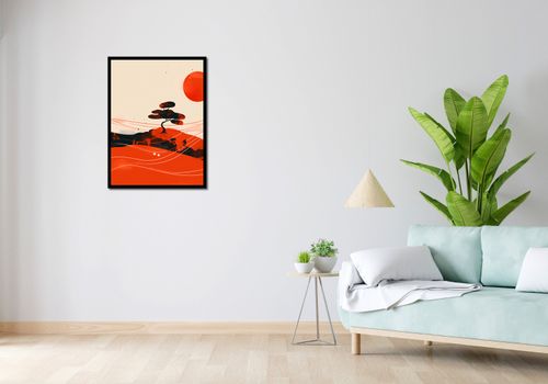 Plakat 60x80cm Czerwone Pustynne Pejzaże na Arena.pl