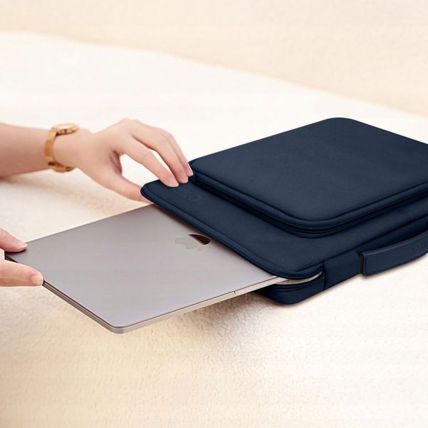 tech-protect basic bag laptop 13-14 navy blue zdjęcie 8