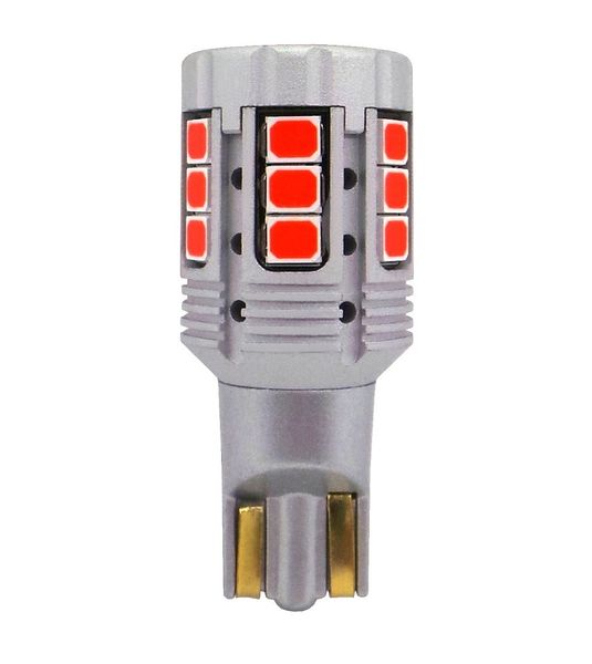 żarówka LED W16W, T15 12-24V 100% CANBUS czerwona bez błędu zdjęcie 8