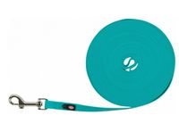 Długa smycz dla psa do treningu i tropienia - Trixie M-L 10m/13mm błękitna