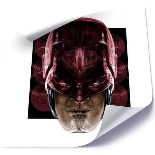 Plakat, Czerwony bohater 80x80 na Arena.pl
