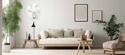 WENTYLATOR ŚCIENNY z PILOTEM Wiatrak na Ścianę BIAŁY 45W OSCYLACJA na Arena.pl