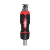 wkrętak z magazynkiem + bity red line  6 szt. - e-400-0386