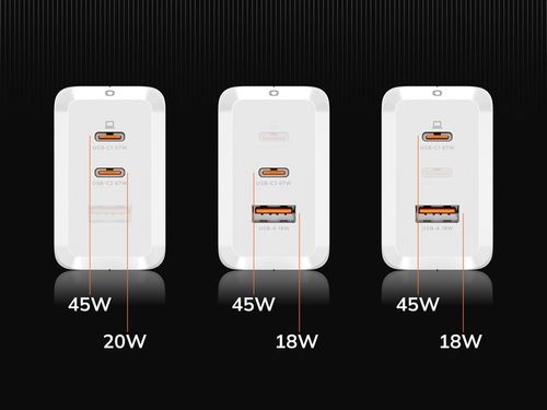 SZYBKA ŁADOWARKA USB C UNIWERSALNA 3x USB 67W 65W TYP C + KABEL USB C 100W na Arena.pl