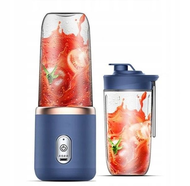 2024 NOWY 3W1 BEZPRZEWODOWY BLENDER MIKSER PRZENOŚNY USB, niebieski zdjęcie 1