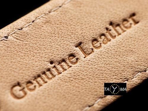 Pasek skórzany do zegarka - bordowy - 24mm na Arena.pl