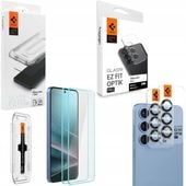 ZESTAW SPIGEN EZ FIT = Szkło Szybka + Osłony Aparatu do Galaxy S25+ Plus