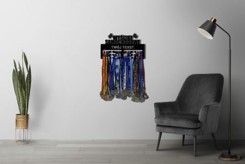 Wieszak na medale WYŚCIGI SAMOCHODOWE twoje imię dowolny tekst 142.3 na Arena.pl