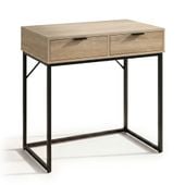 Konsola z Szufladami 80 cm Wąska ELANO Stolik do Salonu Loft Dąb Sonoma