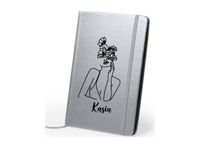 Notes metaliczny A5 nadruk UV długopis GRATIS PREZENT z twoim imieniem