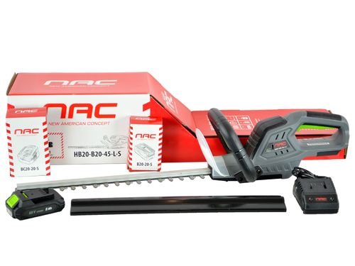 NOŻYCE AKUMULATOROWE DO ŻYWOPŁOTU NAC HB20-B20-45-L-S 20 V OSTRZE 45,5 CM na Arena.pl