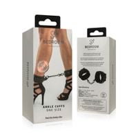 bedroom fantasies - faux leather ankle cuffs black