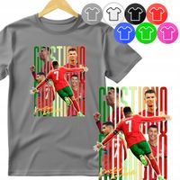 KOSZULKA DZIECIĘCA T-SHIRT - CRISTIANO RONALDO CR7 SPORT PIŁKA - M 134-140