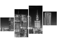 90CM 160 OBRAZ 4 ELEM WARSZAWA ŚCIENNY