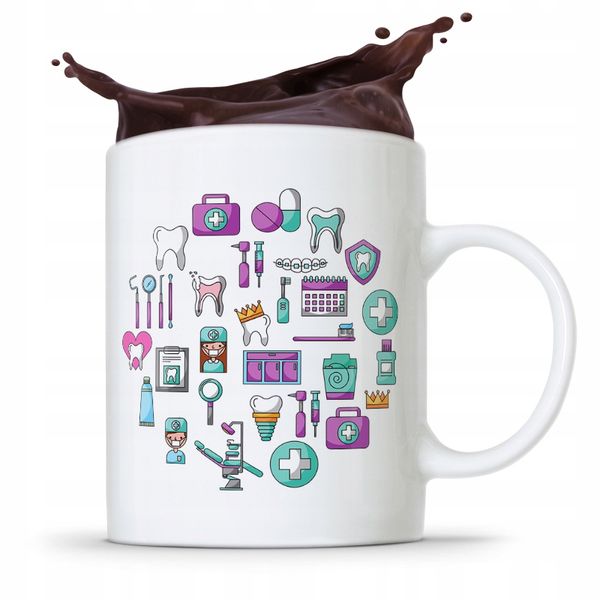 Kubek Prezent Dla Dentysty Stomatologa Dentist Z Nadrukiem Ze Zdjęciem zdjęcie 1