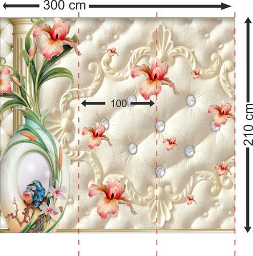 FOTOTAPETA kwiaty róże magnolie do salonu 300x210 na Arena.pl