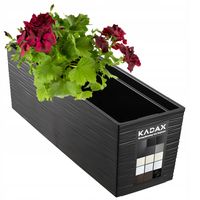 DONICZKA SKRZYNKA BALKONOWA + WKŁAD 19x56cm CZARNA