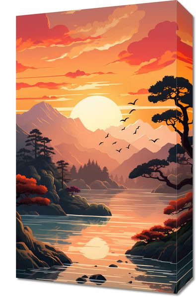 Obraz 30x50cm Złoty Zachód zdjęcie 1