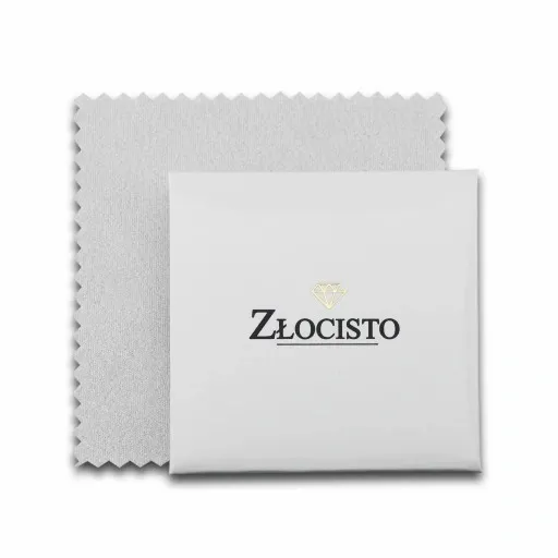 ZŁOTE KOLCZYKI SERCA SERDUSZKA DIAMENTOWANE 585 NA PREZENT zdjęcie 2