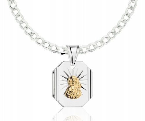 Łańcuszek Srebrny Pancerka 2,30 mm z Medalikiem pr 925 Grawer Gratis na Arena.pl