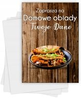 Ulotki A4 reklamowe firmowe 100 sztuk wiele wzorów DOMOWE OBIADY