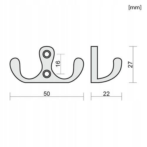 10x HACZYK NA UBRANIA CZARNY WIESZAK NA UBRANIA ŚCIENNY WIESZAK na Arena.pl