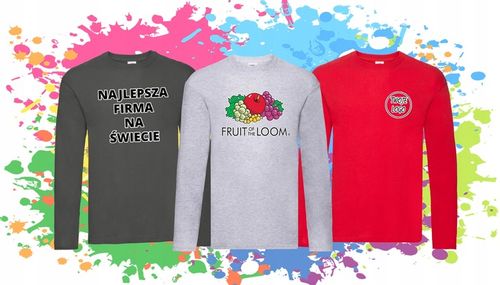 FRUIT OF THE LOOM KOSZULKA Z DŁUGIM RĘKAWEM Whit S na Arena.pl