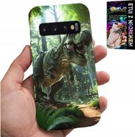 ETUI DO SAMSUNG GALAXY S10 - DINO DINOZAUR TYRANOZAUR CASE + FOLIA