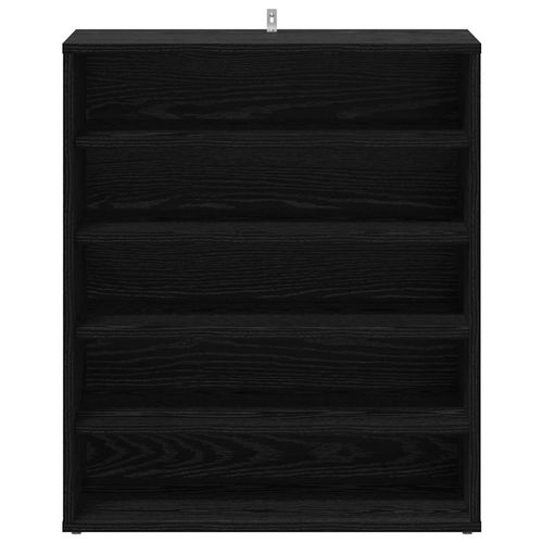 Szafka na buty z półką Czarny dąb 60 x 35 x 70 cm na Arena.pl