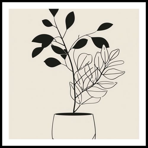 Plakat 60x60cm Prostota Doniczki na Arena.pl