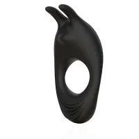 feelztoys zeus black - pierścień wibrujący z podwojnym napędem, czarny