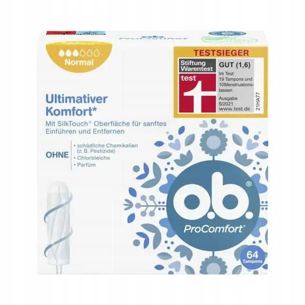 O.b. ProComfort Normal Tampony 64 sztuki zdjęcie 1