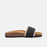 Buty damskie VENEZIA. Modne, wygodne skórzane klapki z plecionką rozm. 40