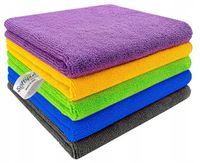 5x ŚCIERKI SZMATKI MIKROFIBRA DO CZYSZCZENIA POLEROWANIA AUTA SAMOCHODU