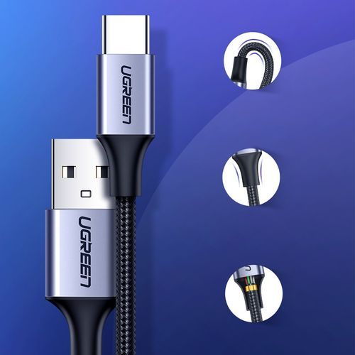Kabel USB C Ugreen 2m / 3A  nylon na Arena.pl