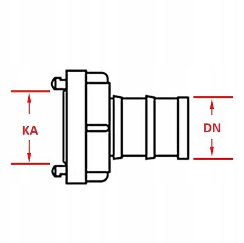 Złącze strażackie STORZ Pod wąż DN 50mm 2” / KA66 na Arena.pl