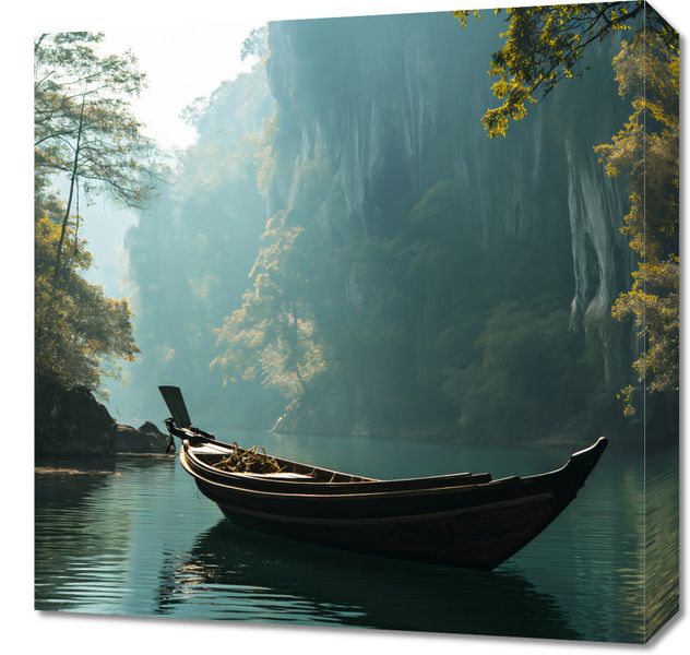 Obraz 50x50cm Samotność na Tafli zdjęcie 1