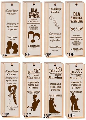 PUDEŁKO SKRZYNKA NA WINO GRAWER PREZENT ŚLUB PRIM na Arena.pl