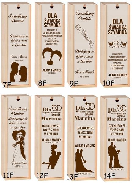 PUDEŁKO SKRZYNKA NA WINO GRAWER PREZENT ŚLUB PRIM zdjęcie 4