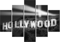 105CM 150CM OBRAZ 5 ELEM NIGHT IN HOLLYWOOD DRUK