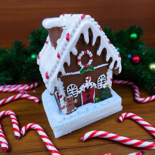 Kominek zapachowy świąteczna figurka domek Podstawka pod kadzidełka na Arena.pl