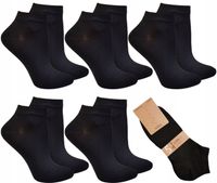 5 x SKARPETY STOPKI DAMSKIE BAMBUSOWE CZARNE