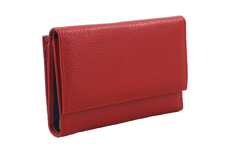 Funkcjonalny portfel damski - Czerwony zdjęcie 2