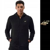 BLUZA MĘSKA 4F DRESOWA SPORTOWA WYGODNA NA CO DZIEŃ METALICZNE LOGO WIOSNA