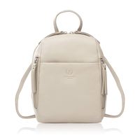plecak damski skórzany miejski mały beżowy elegancki paolo peruzzi ay-26-bg