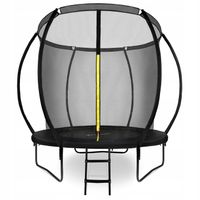 Duża Trampolina Ogrodowa dla Dzieci 244cm Drabinka Siatka Zabezpieczająca